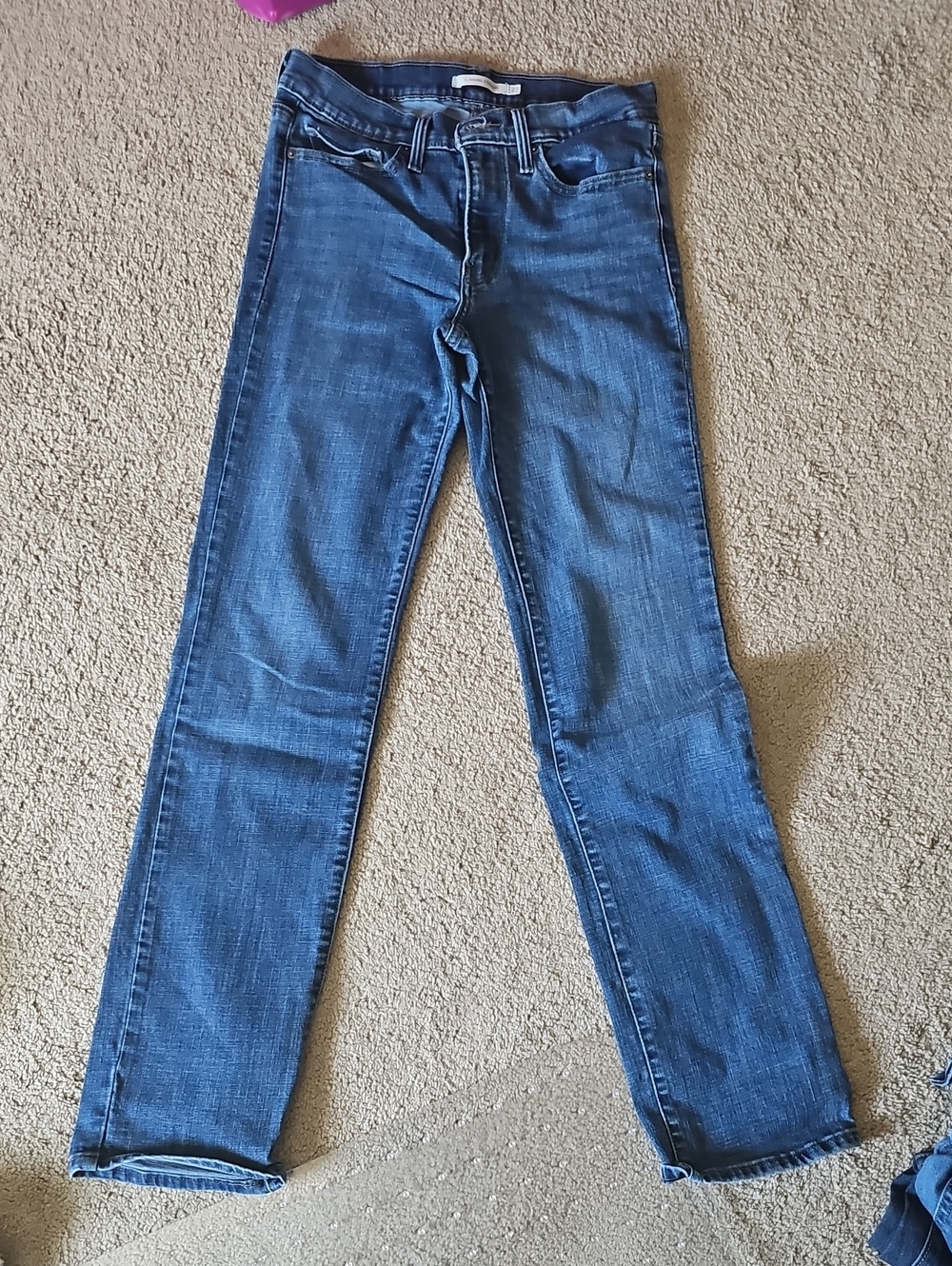 Levi's Women's Dark Blue Straight-Leg Jeans